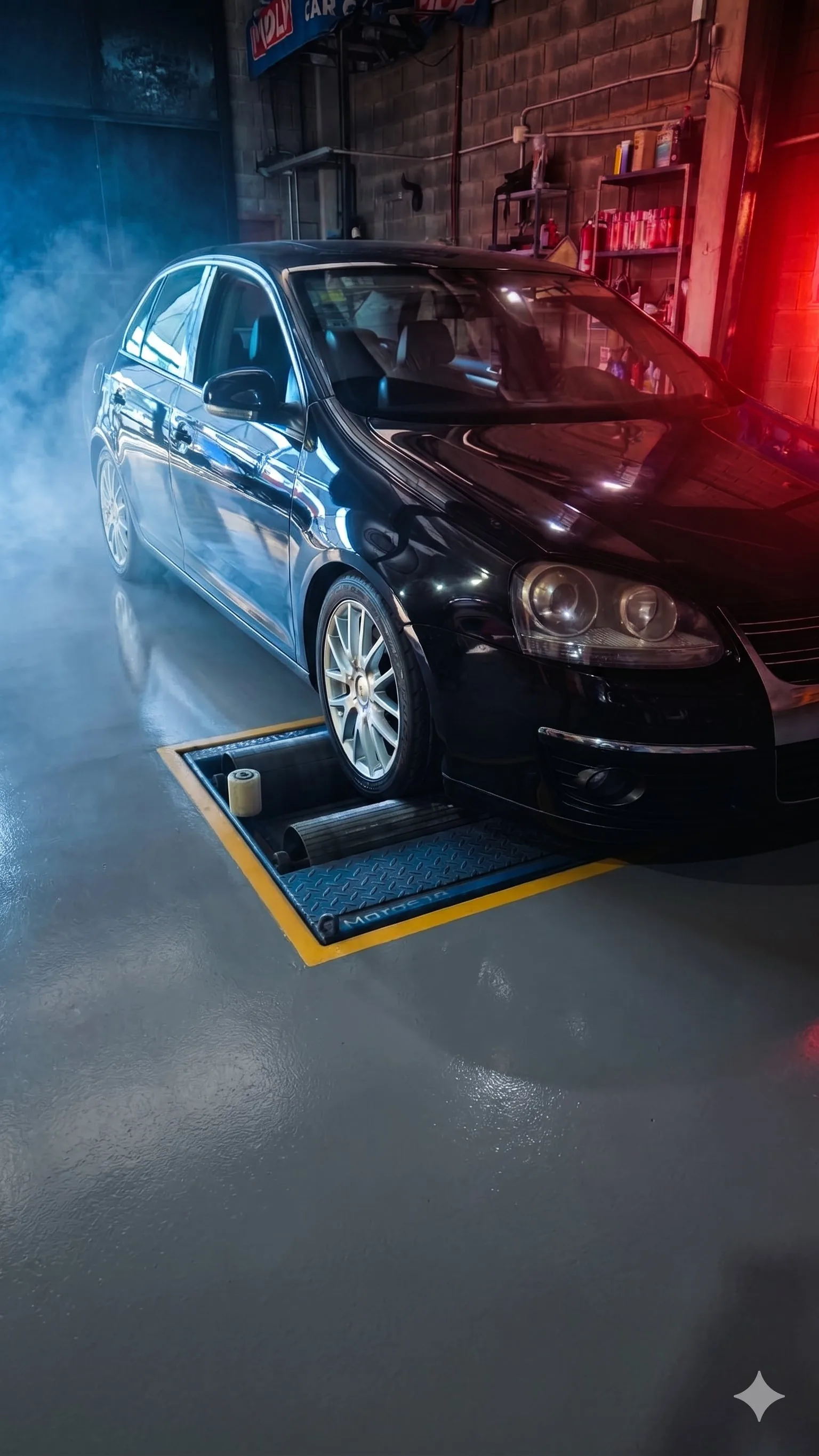 Auto en banco de rodillos dinamómetro hasta 1500 HP Ocampo Racing