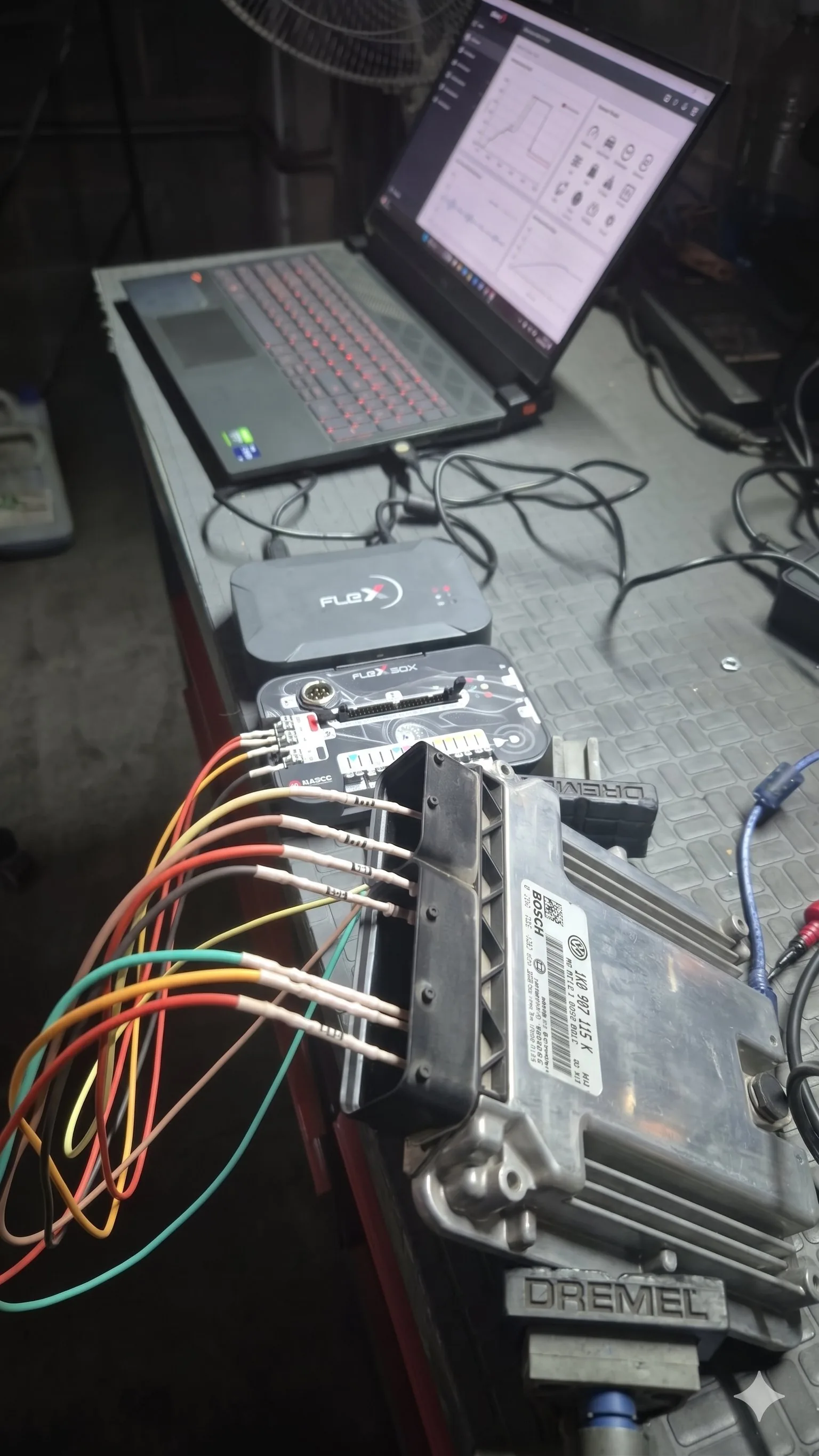 Reprogramación ECU con Flex herramienta profesional Ocampo Racing